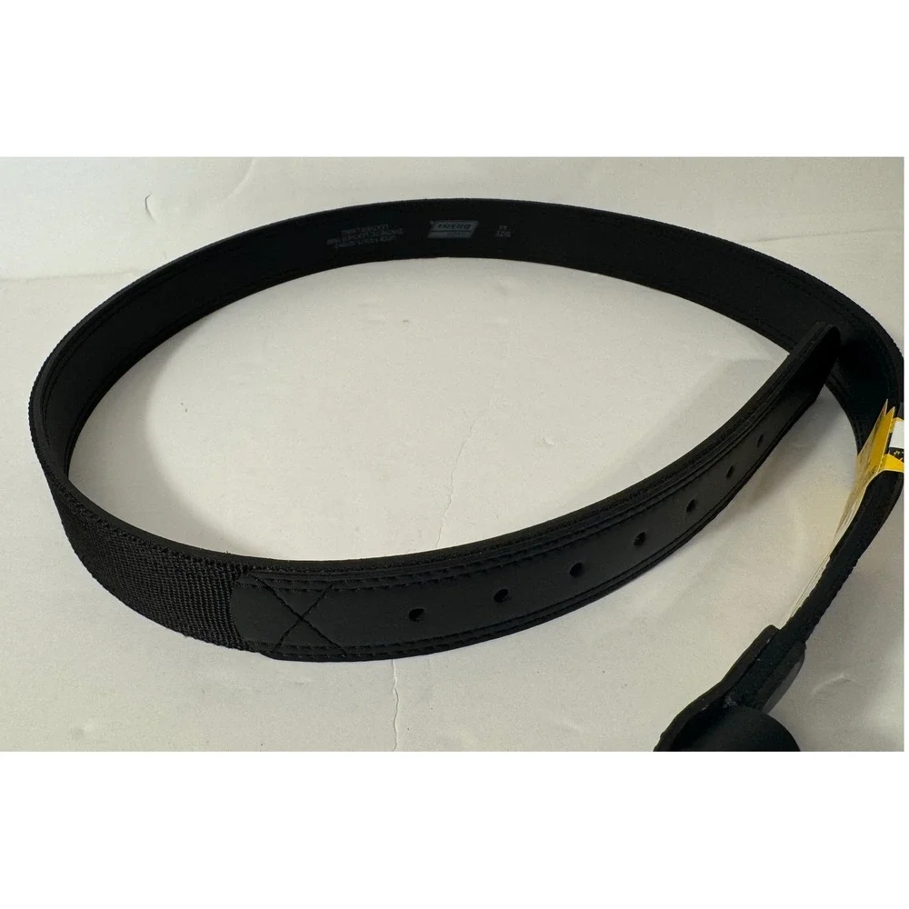 Genuine Dickies‎ Belt Men 44 Black Industrial Strength Webbing Nylon Leather NEW